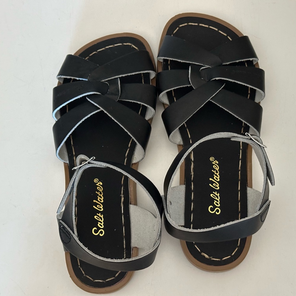Salt Water Sandals in Black